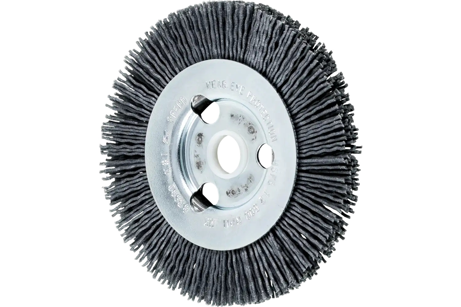 Picture of Pferd M-BRAD® High Density Wheel Brush 4" Dia .035/180 Grit SiC 5/8-1/2" Arbor